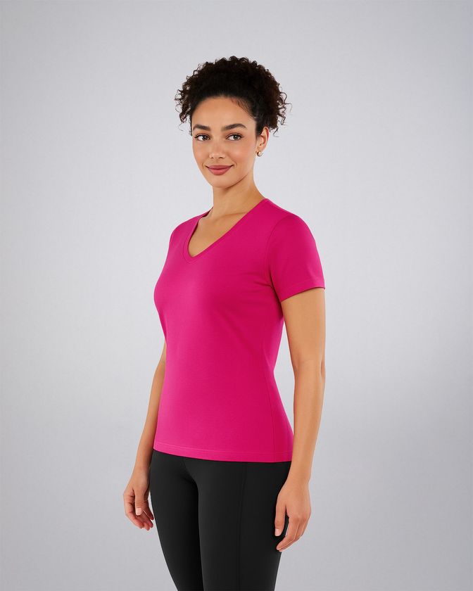 Leafletic Ladies V-Neck T- Shirt