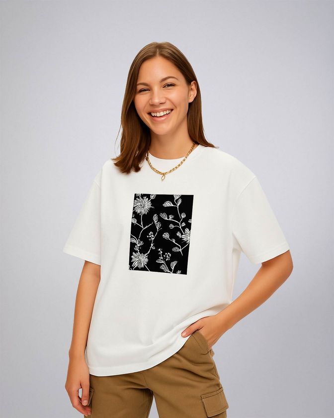 Leafletic Ladies Printed T-Shirt