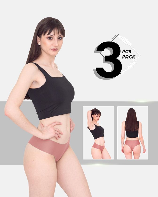 Braguitas hipster para mujer de nylon y elastano - Pack de 3