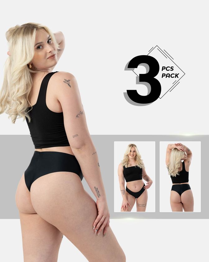 Braguitas hipster para mujer de nylon y elastano - Pack de 3